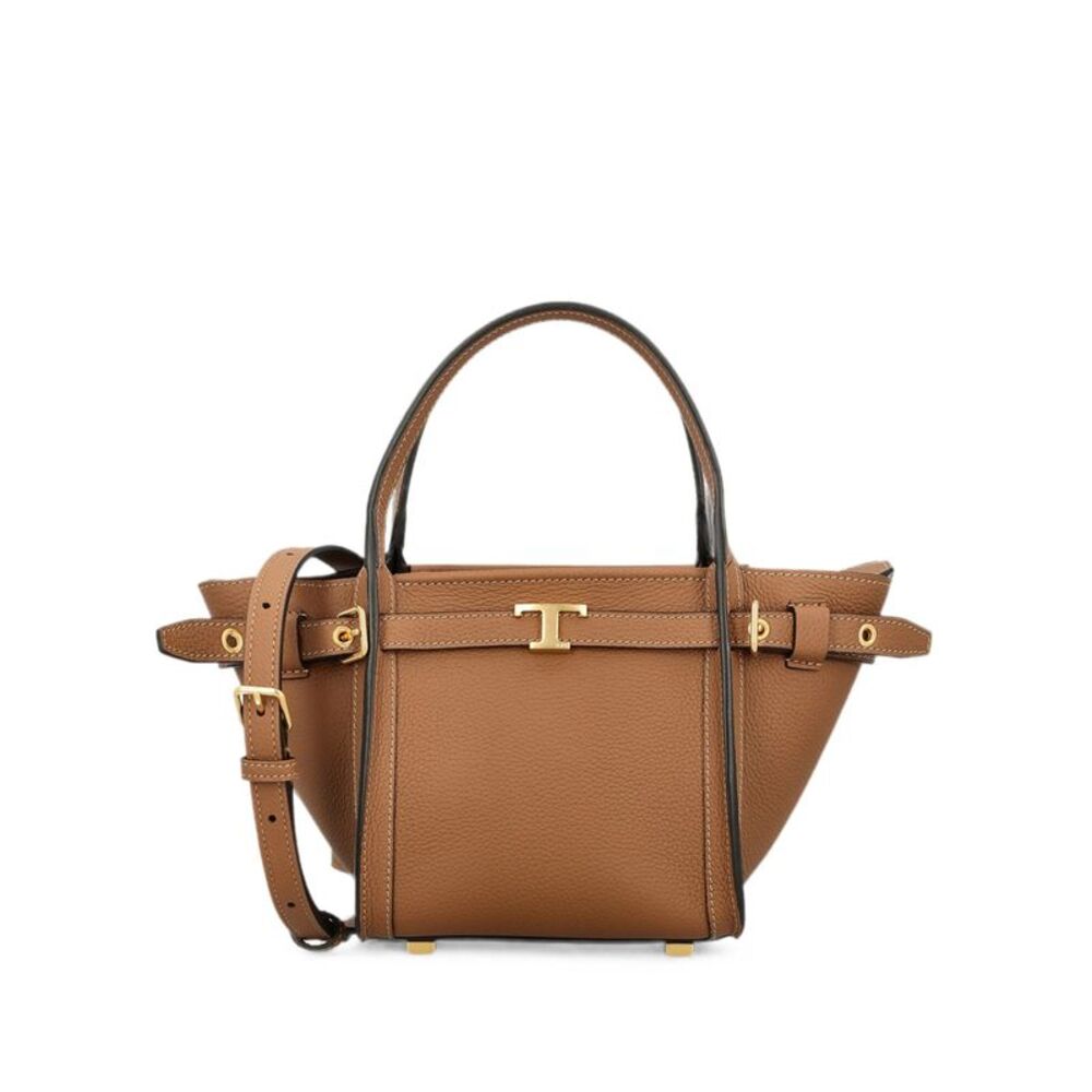 Borsa Shopping T Signature In Pelle Mini Women